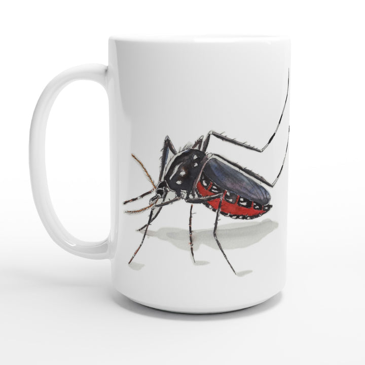 tiger mosquito mug design by ontogenie