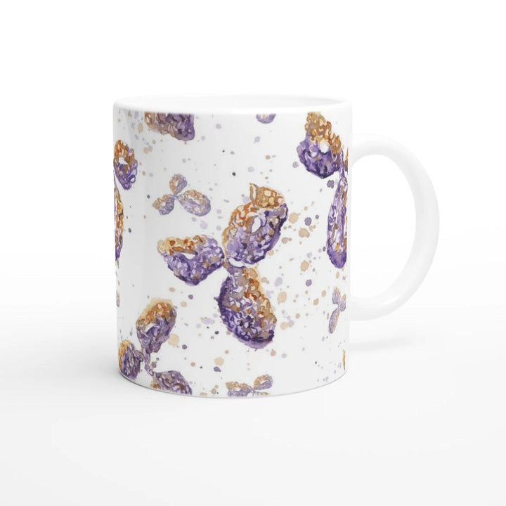 antibody watercolor print mug by ontogenie