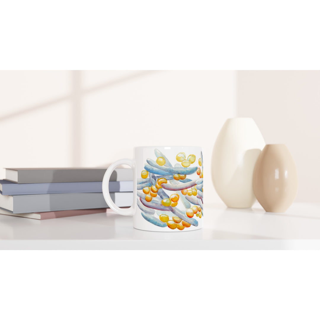 gut microbiome ceramic mug