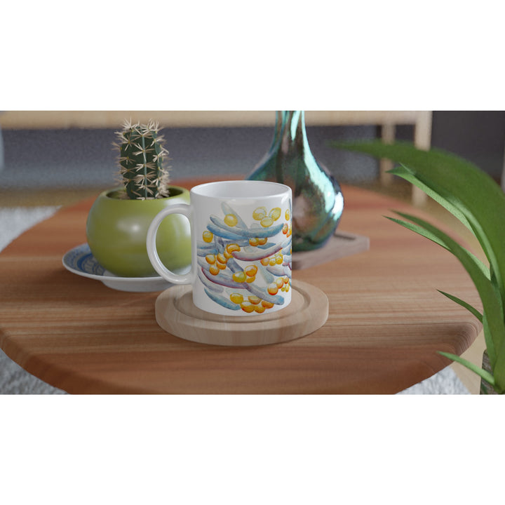 gut microbiome ceramic mug