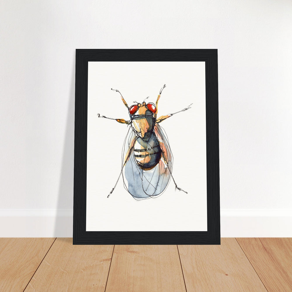 framed print of drosophila painting by ontogenie