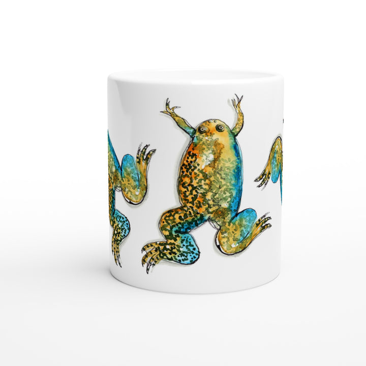 xenopus african clawed frog mug by ontogenie