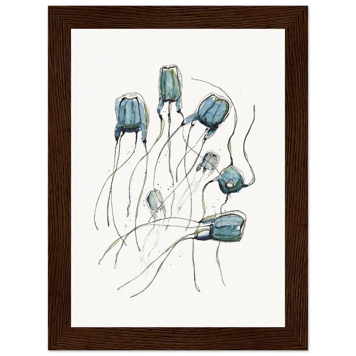 box jellyfish framed print by ontogenie