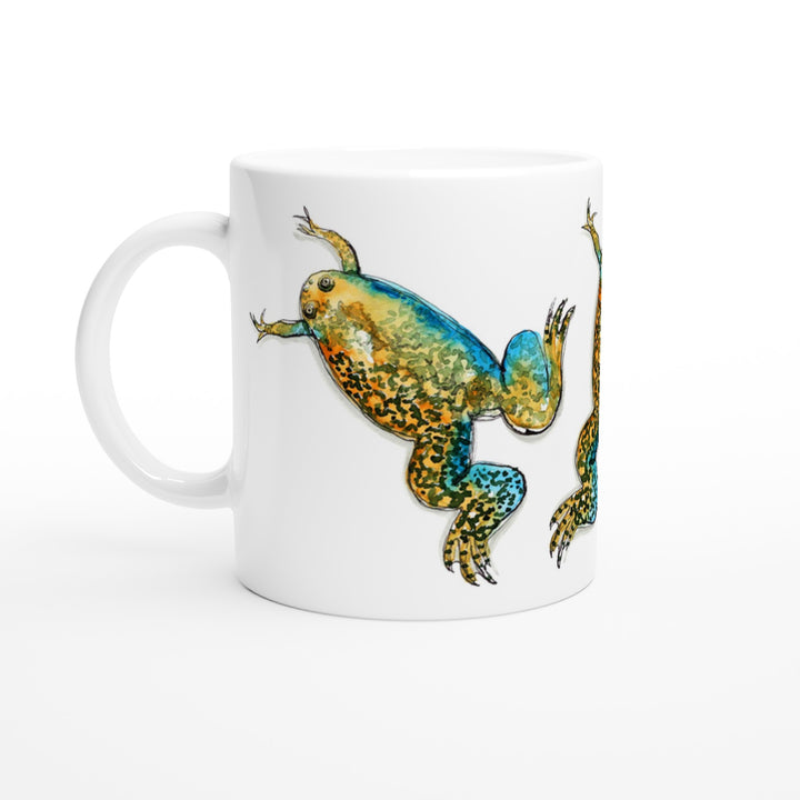 xenopus african clawed frog mug by ontogenie