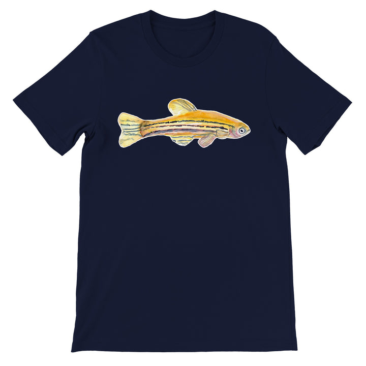 zebrafish watercolor t-shirt by ontogenie