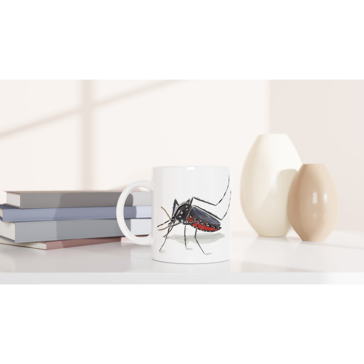 tiger mosquito mug design by ontogenie