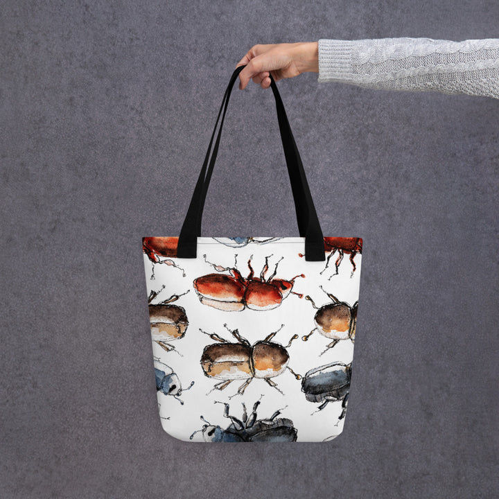 bark beetle tote bag by ontogenie reverse side