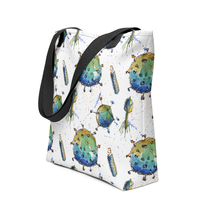 virus tote bag by ontogenie