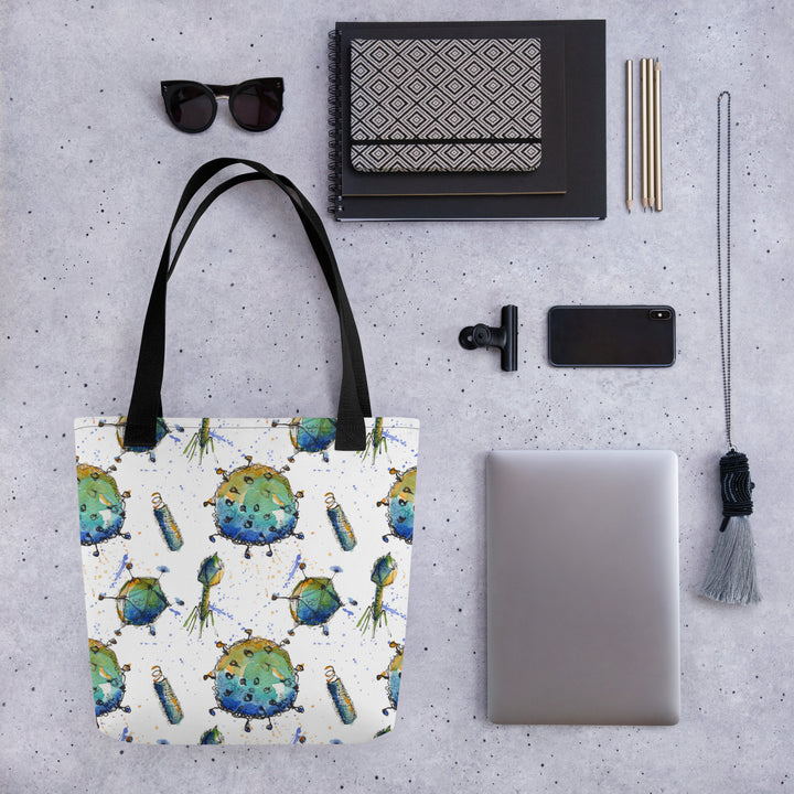 virus tote bag by ontogenie
