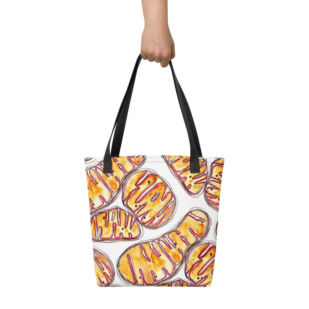 mitochondria tote bag by ontogenie