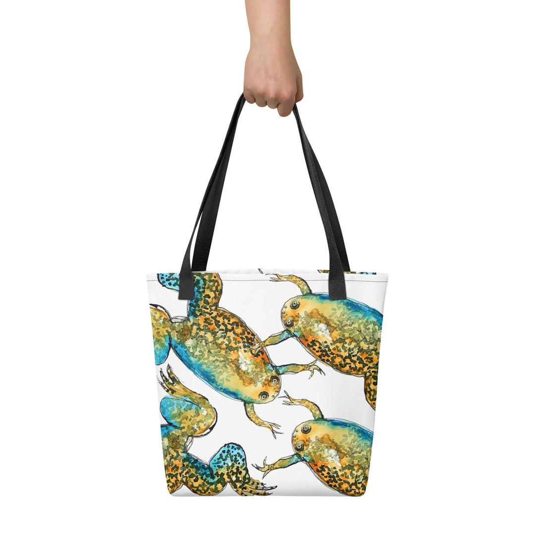 xenopus african clawed frog tote bag by ontogenie