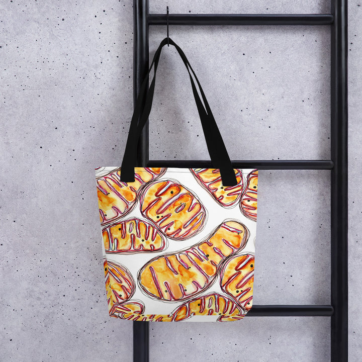 mitochondria tote bag by ontogenie