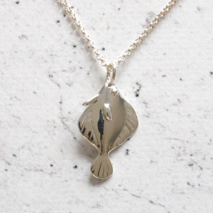 amphistium transitional fossil fish pendant in sterling silver by ontogenie