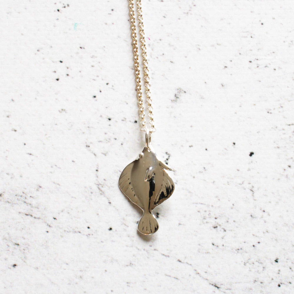 amphistium transitional fossil fish pendant in sterling silver by ontogenie