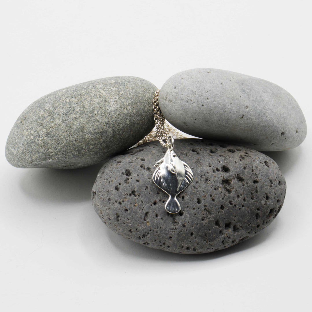 amphistium transitional fossil fish pendant in sterling silver by ontogenie