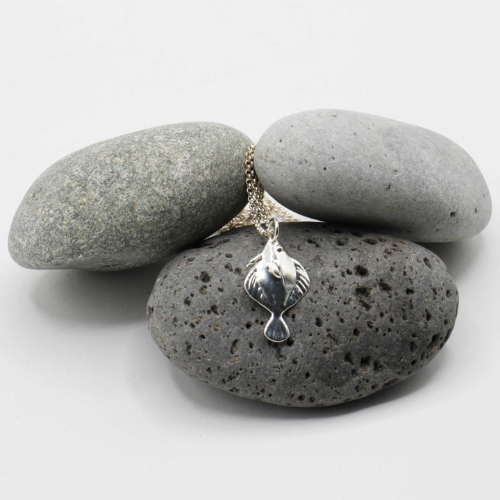 amphistium transitional fossil fish pendant in sterling silver by ontogenie