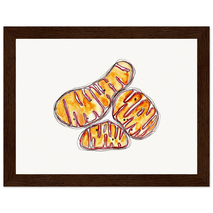 framed print of abstract mitochondria painting by ontogenie87d64f