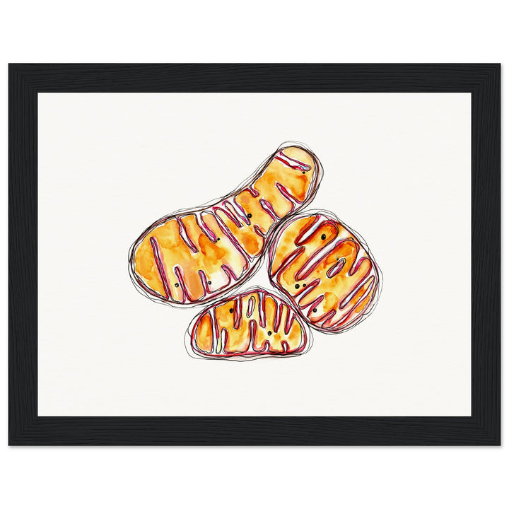 framed print of abstract mitochondria painting by ontogenie8626dc1