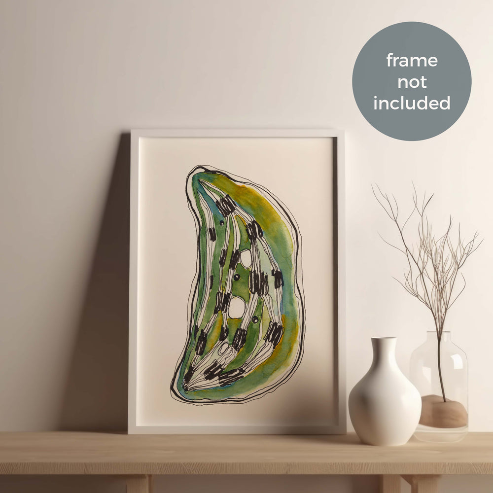 frame mockup of chloroplast print by ontogenie