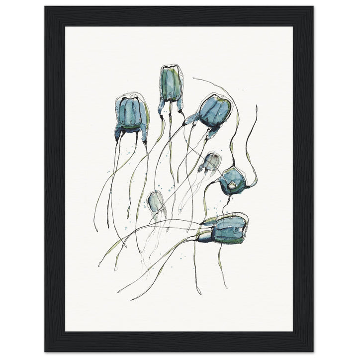box jellyfish framed print by ontogenie