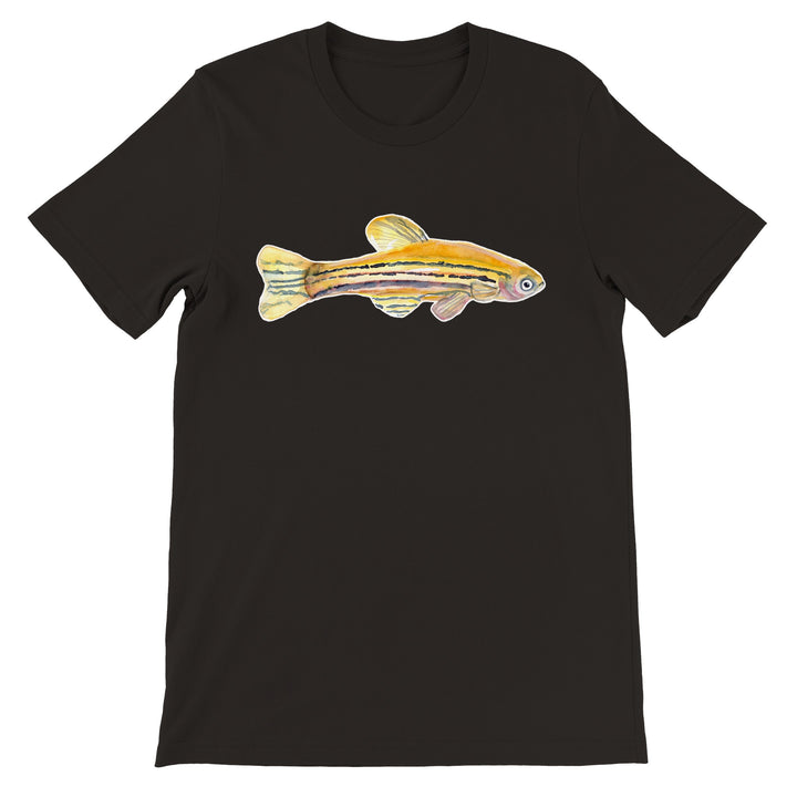 zebrafish watercolor t-shirt by ontogenie