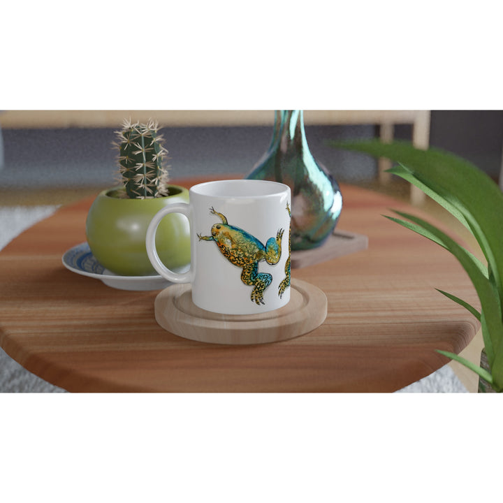 xenopus african clawed frog mug by ontogenie