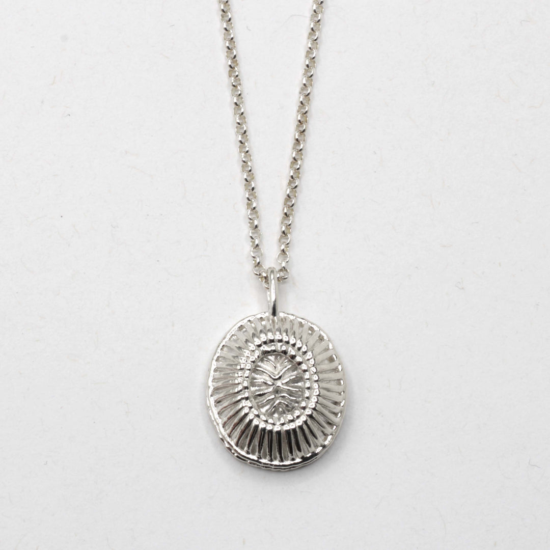 small ehux (emiliania huxleyi) pendant in silver