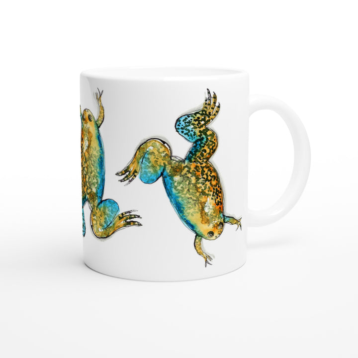 xenopus african clawed frog mug by ontogenie