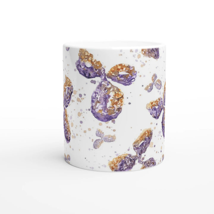 antibody watercolor print mug by ontogenie