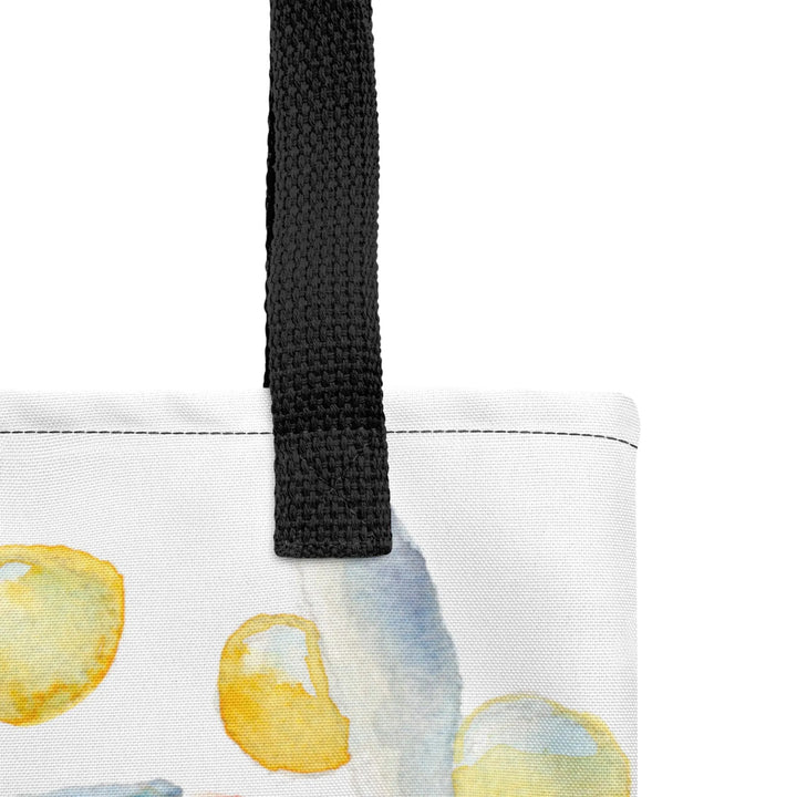 gut microbiome tote bag handle closeup by ontogenie
