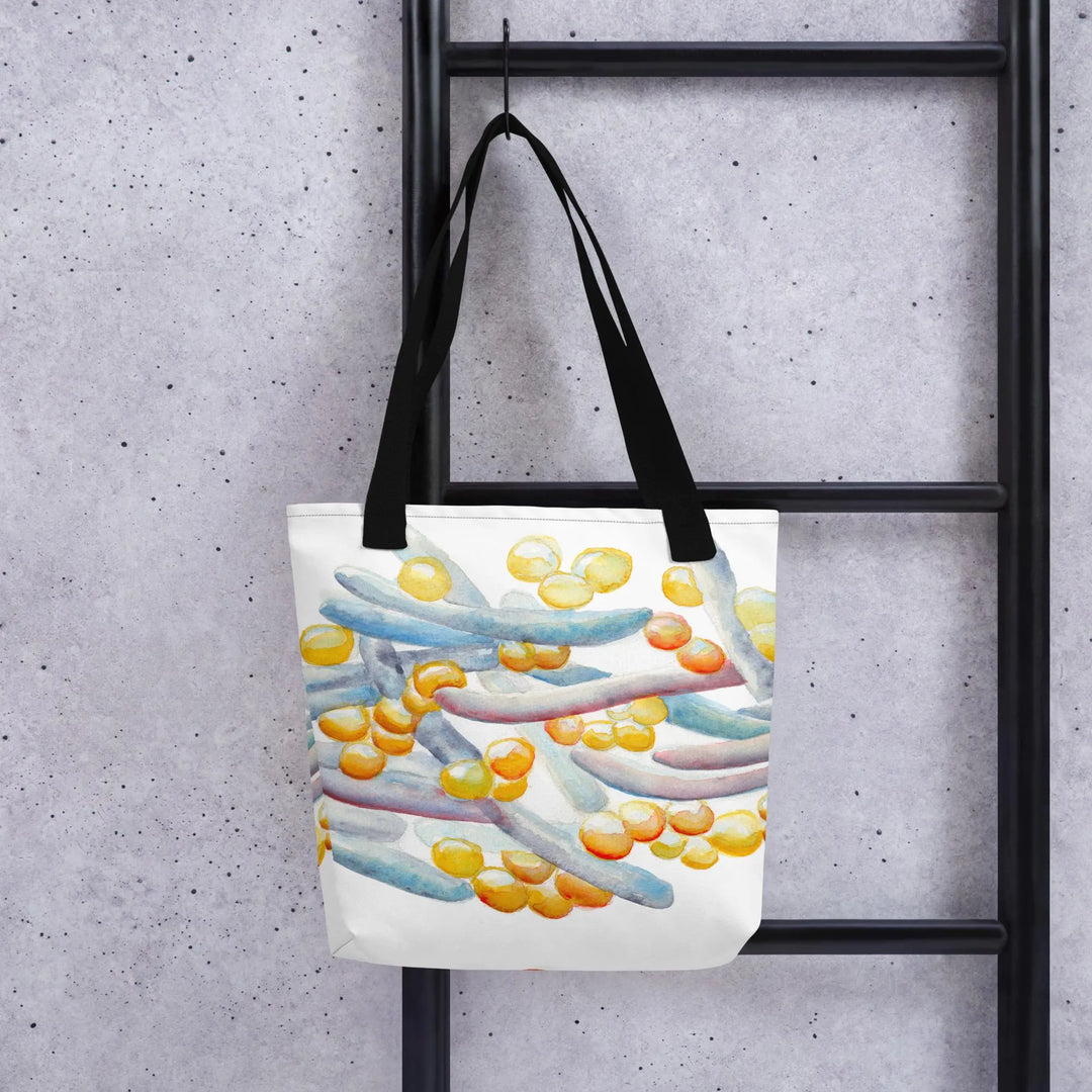 gut microbiome tote bag by ontogenie