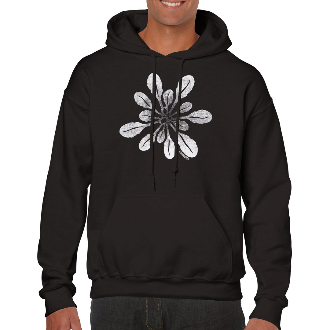 arabidopsis hoodie in black by ontogenie