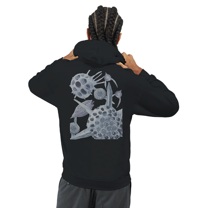 radiolaria hoodie black