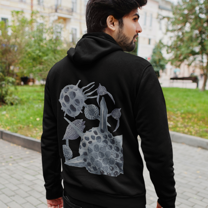 radiolaria black hoodie