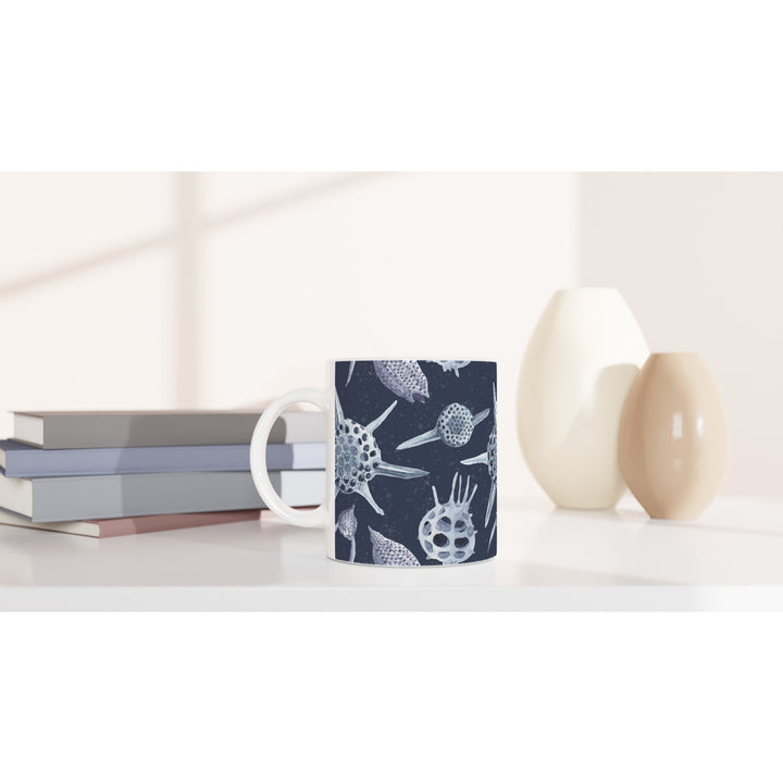 radiolaria mug 11 oz on table