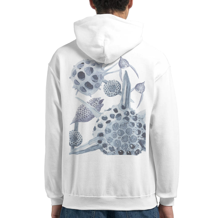 radiolaria white hoodie