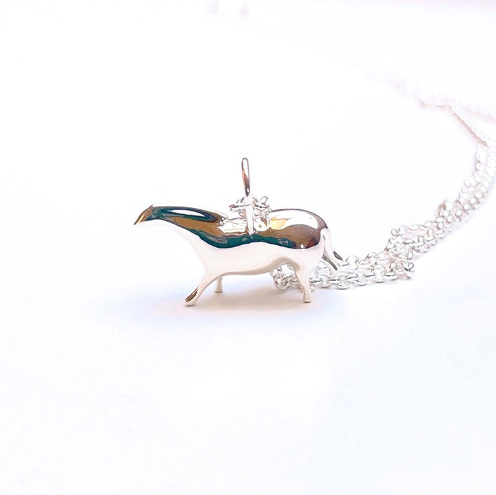 paleolithic horse in solid sterling silver