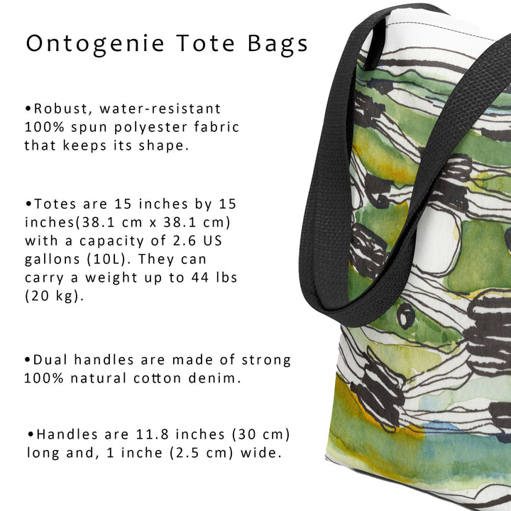 Pyramidal Neurons in Gold Tote Bag