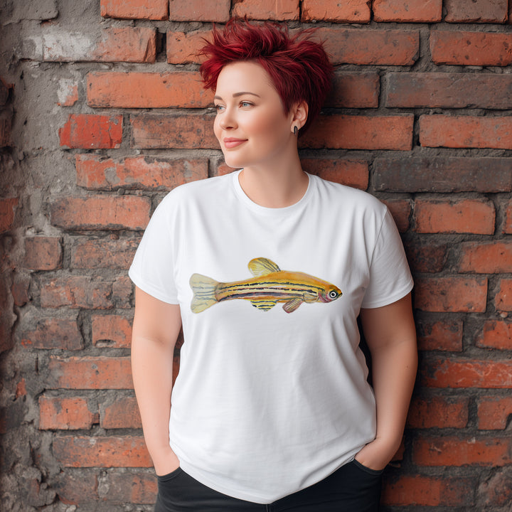 zebrafish watercolor tshirt
