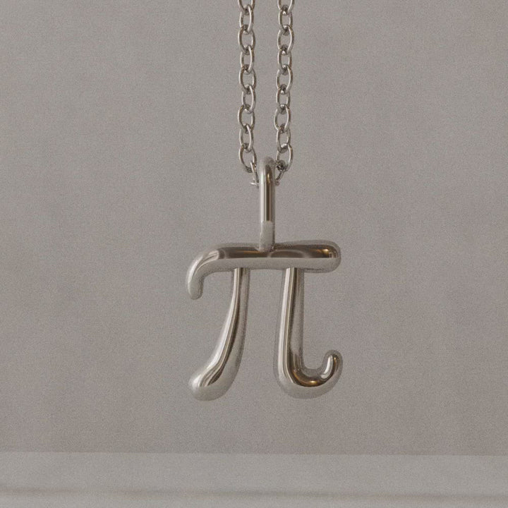 computer rendered video of sterling silver pi pendant math jewelry Ontogenie