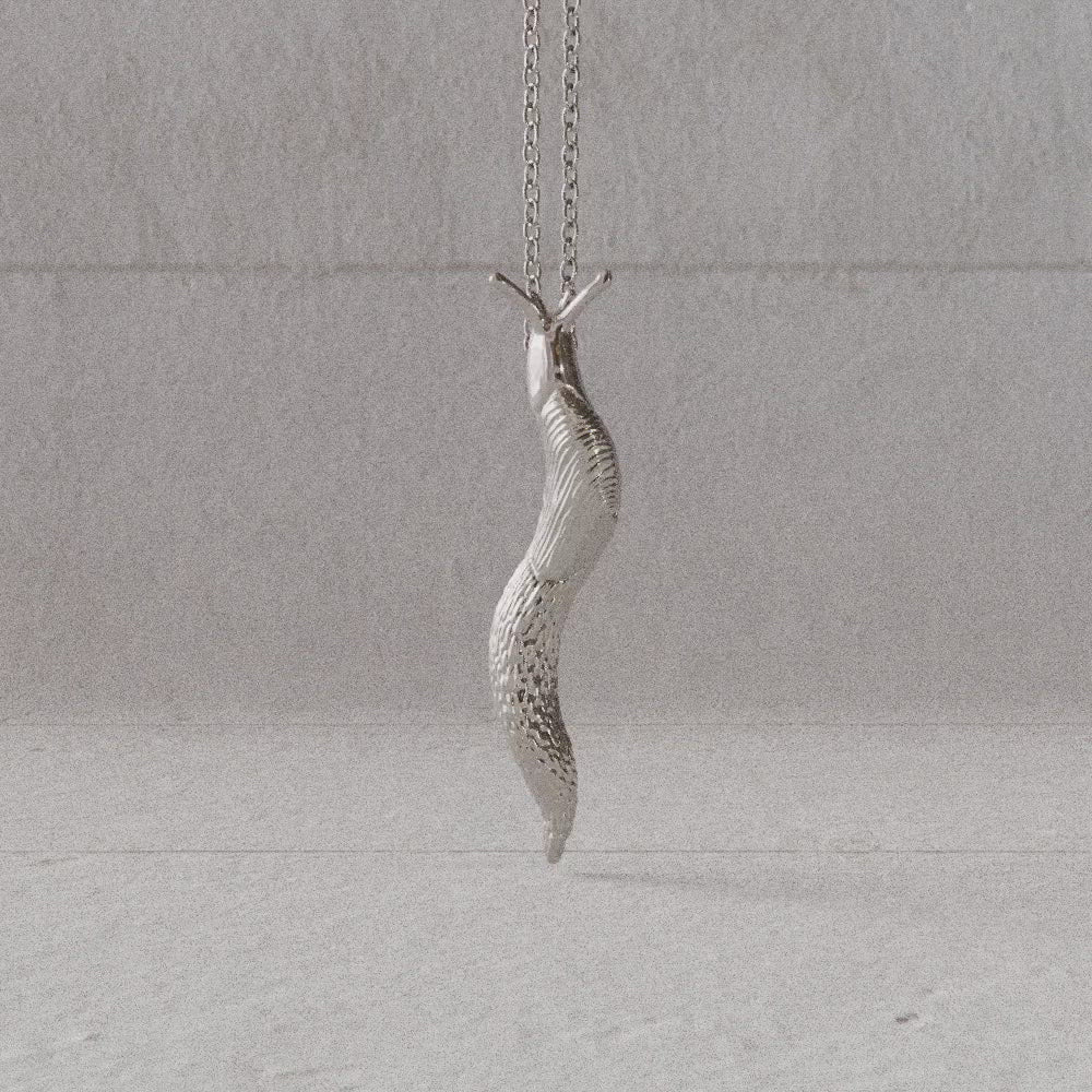 sterling silver slug pendant rotate video