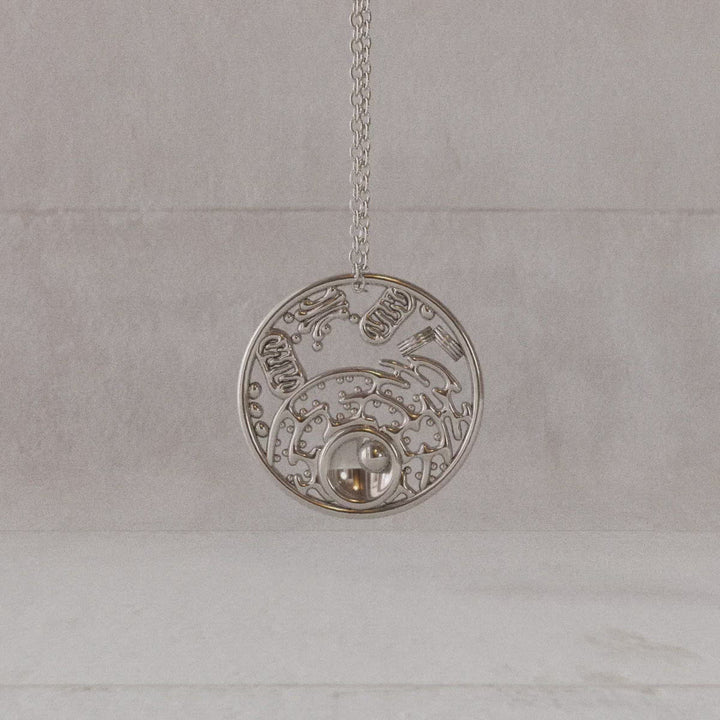 Animal cell pendant rotation video sterling silver Ontogenie