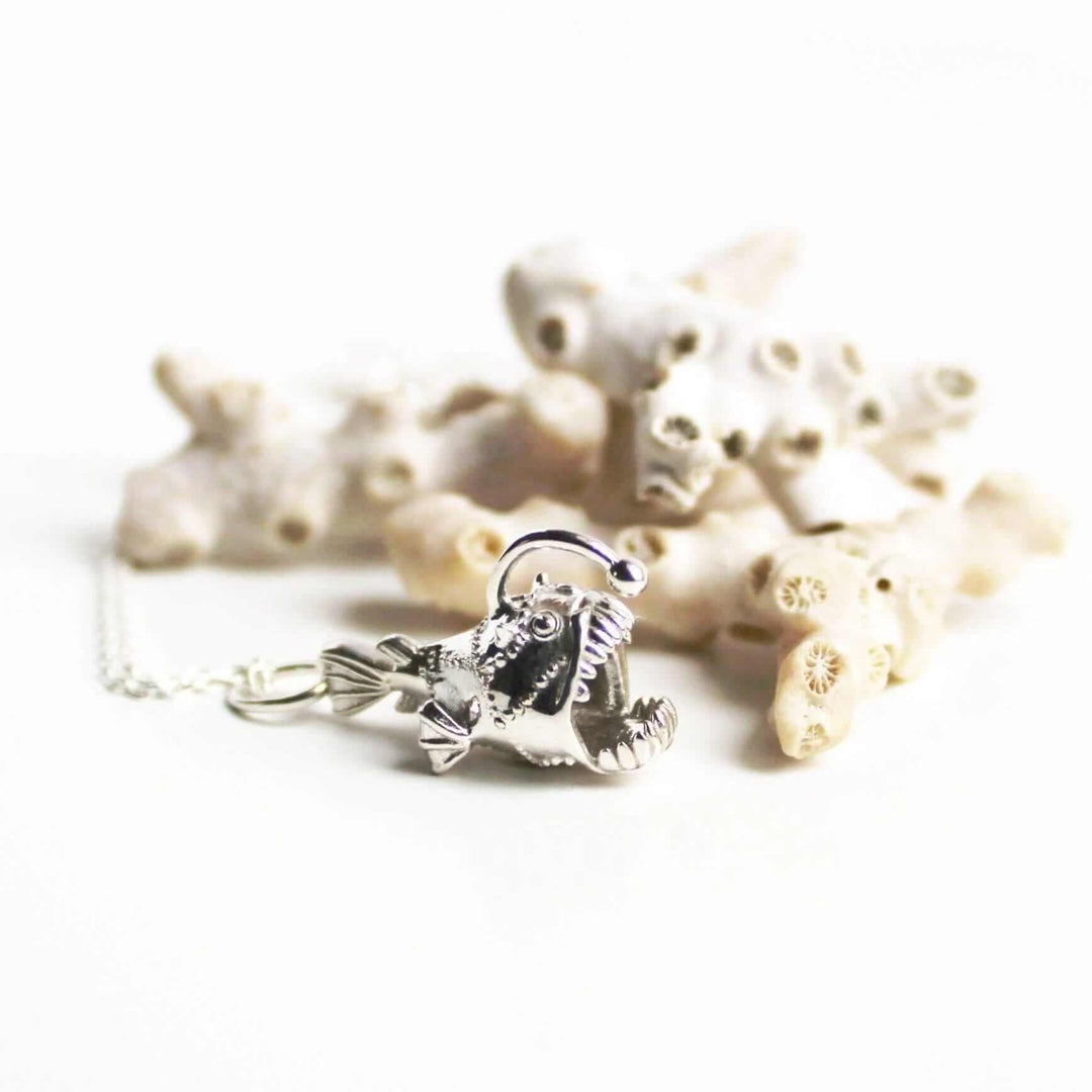 Anglerfish Necklace Marine Biology Jewelry Ontogenie