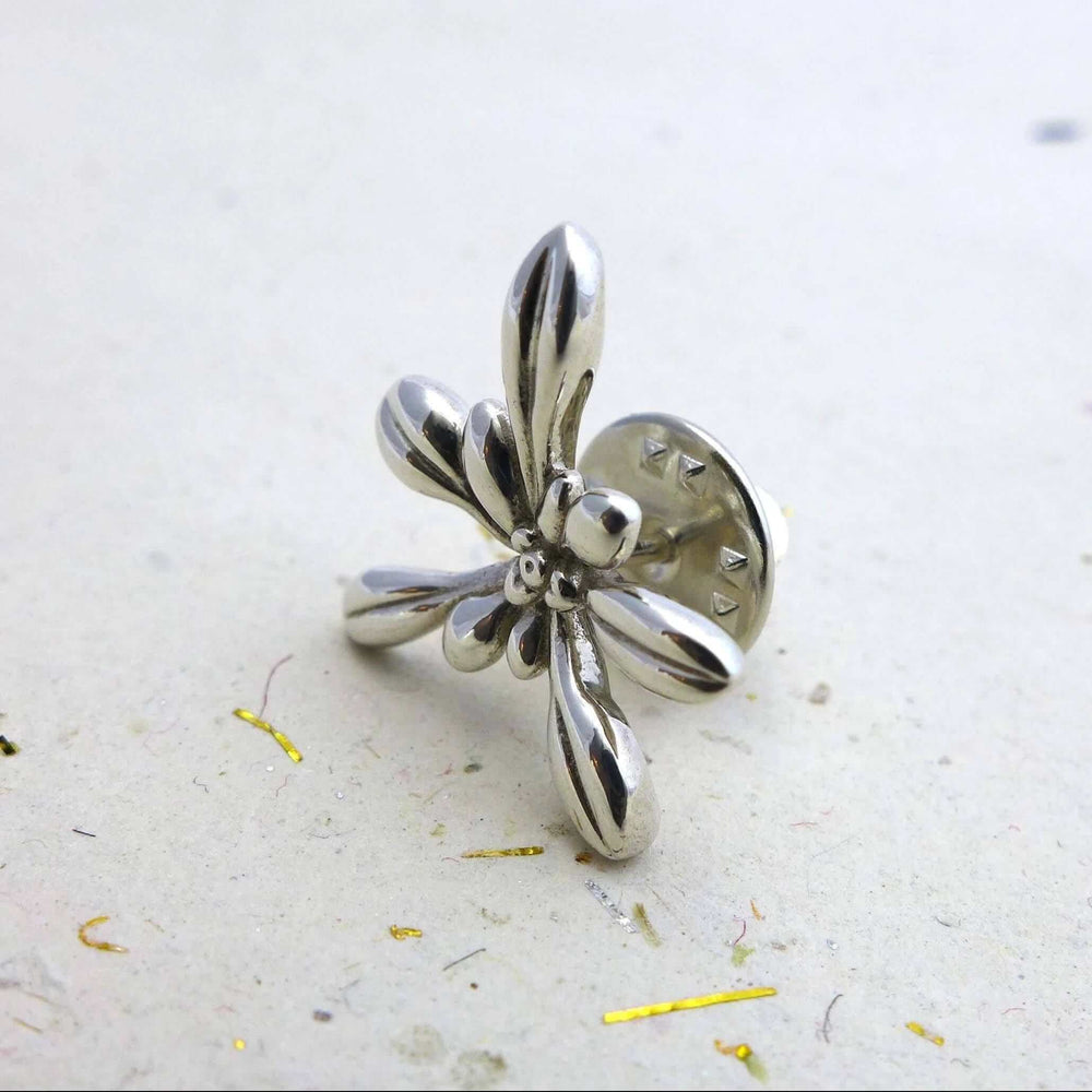 Arabidopsis thaliana Lapel Pin [Ontogenie Science Jewelry] sterling silver 