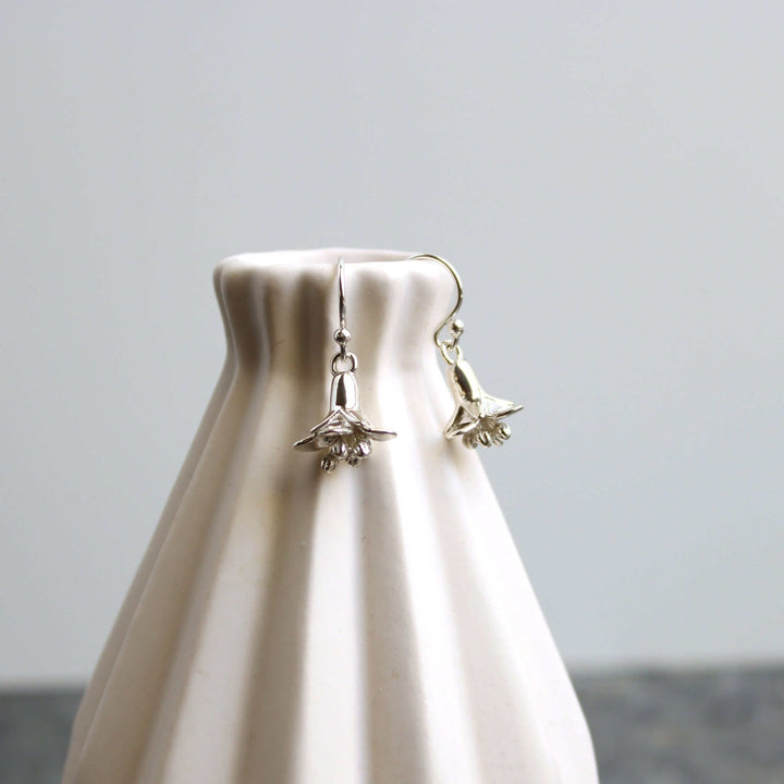arabidopsis flower earrings sterling silver