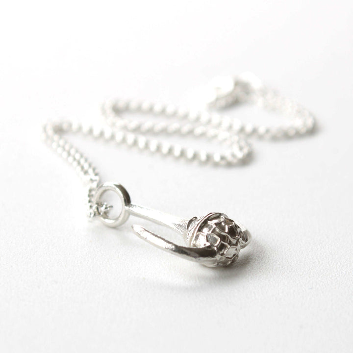 ceratium dinoflagellate sterling silver pendant ontogenie science jewelry