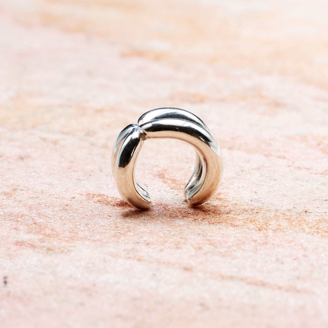 Sterling Silver Chromosome Ear Cuff by Ontogenie Science Jewelry