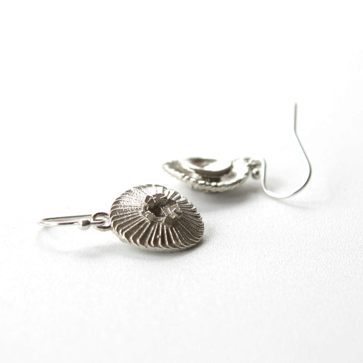 Coccolithus earrings sterling silver ontogenie science jewelry