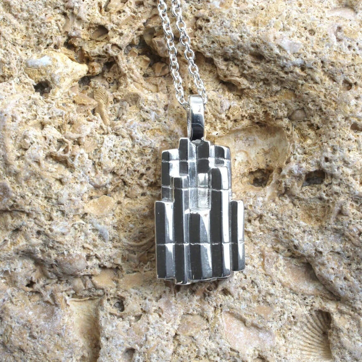 Columnar Basalt Pendant sterling silver Ontogenie Science Jewelry