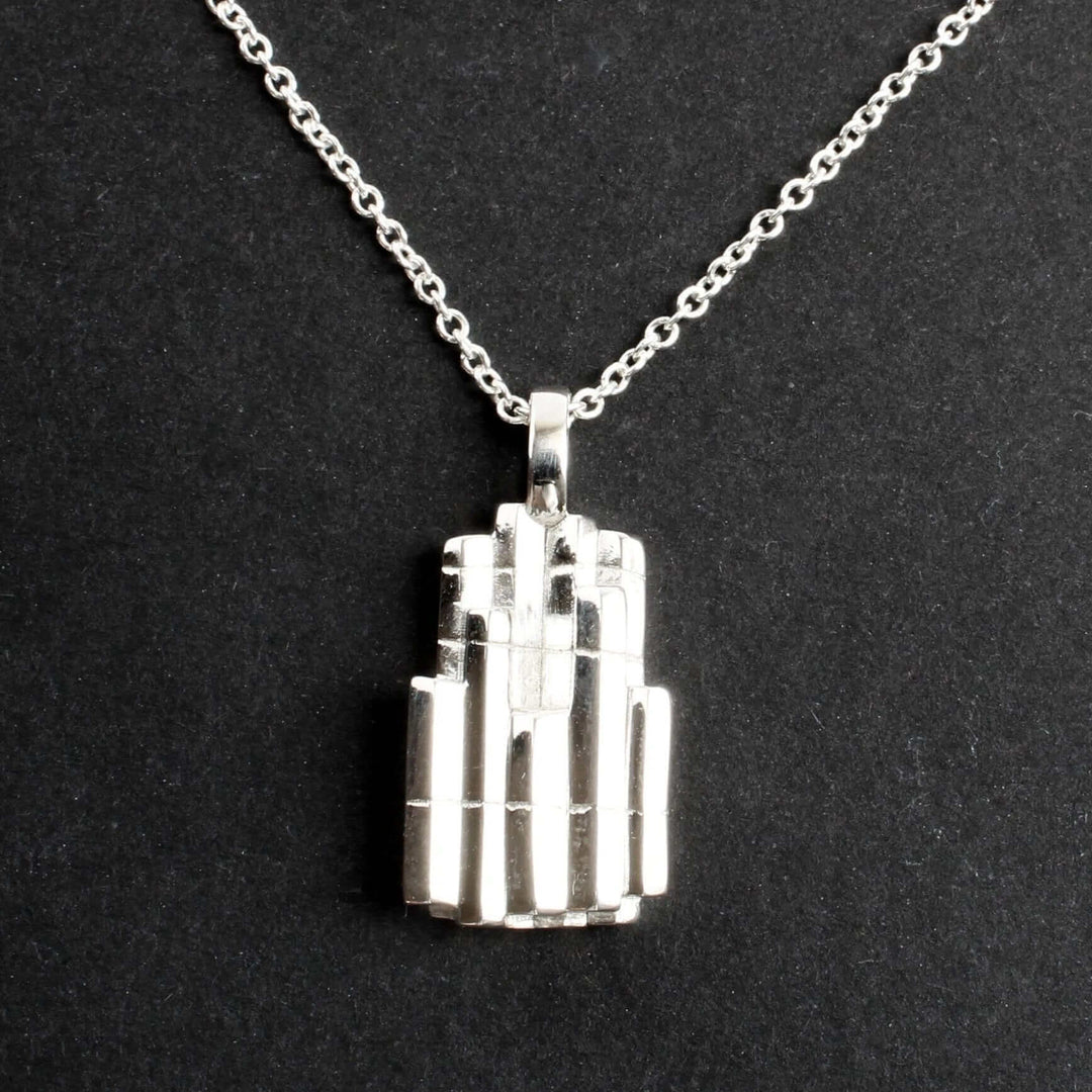 Columnar Basalt Pendant sterling silver Ontogenie Science Jewelry